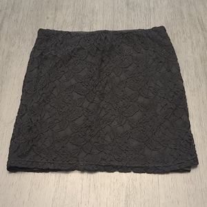Small Le Chateau Black Lace Skirt